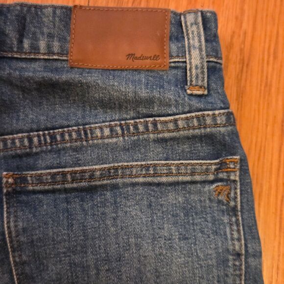 Madewell Slim Wide-Leg Crop, Garrett Wash/Medium, Slimming and Trendy! Sz 27 - Picture 7 of 13